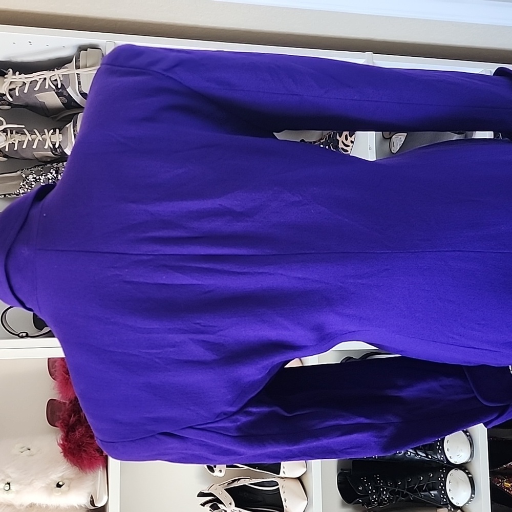 Psi Couture Draped Dress with Gold Accent Button - Picture 5 of 8